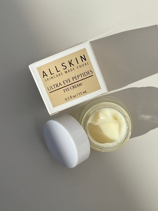 ALLSKIN Ultra Eye Peptides peptide eye cream in open jar